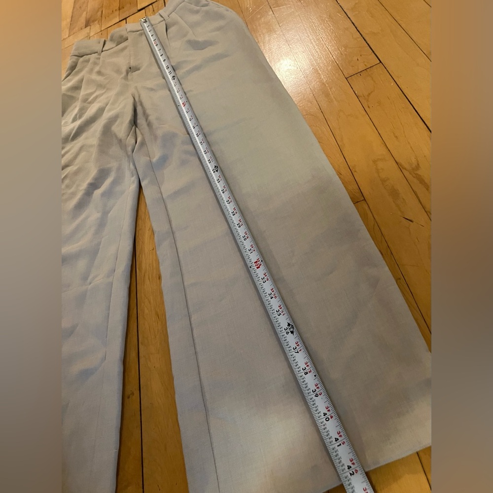 Abercrombie & Fitch Beige Wide-Leg Sloan Pants - Picture 8 of 13